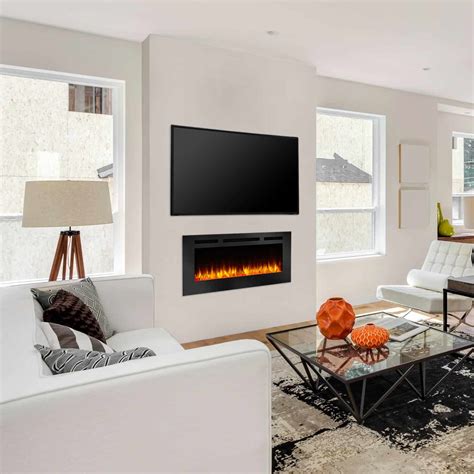 wall mounted electric fireplace